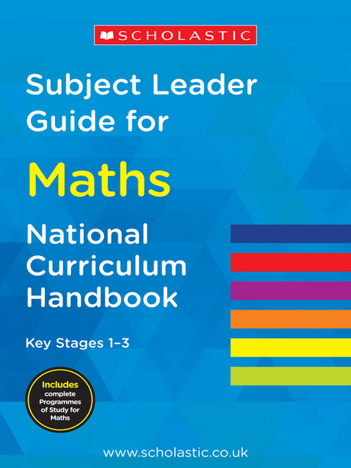Cover image for Subject Leader Guide for Maths